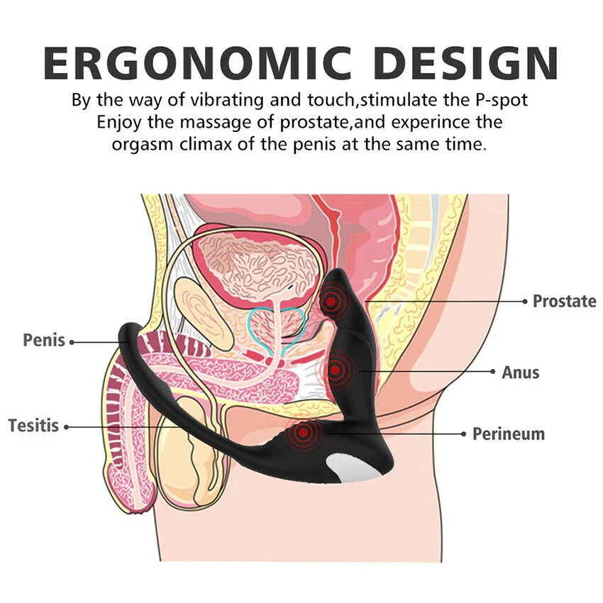 Masajeador de Próstata con Doble Anillo y Vibración -Prostate Massage II - Image 7