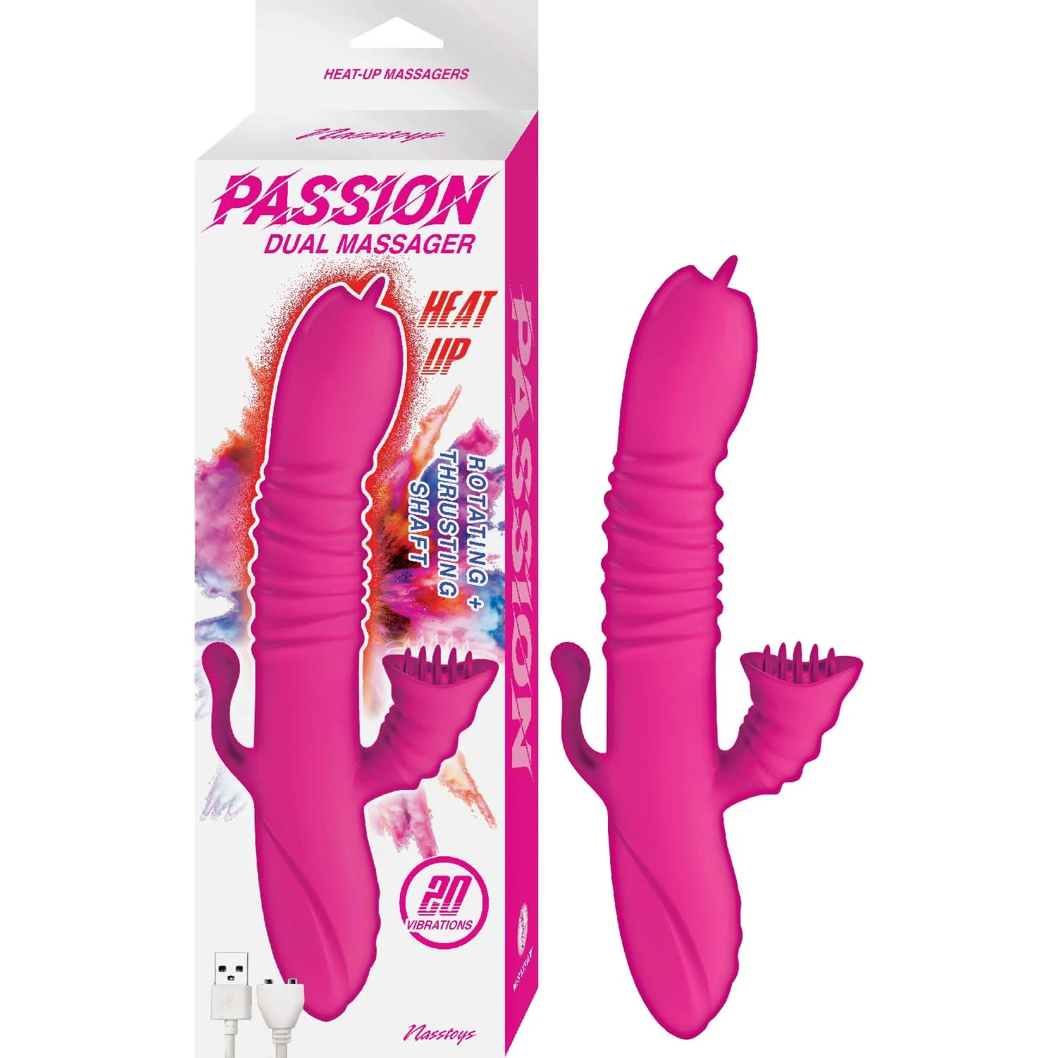 Vibrador Passion Dual Massager Heat Up - Image 2