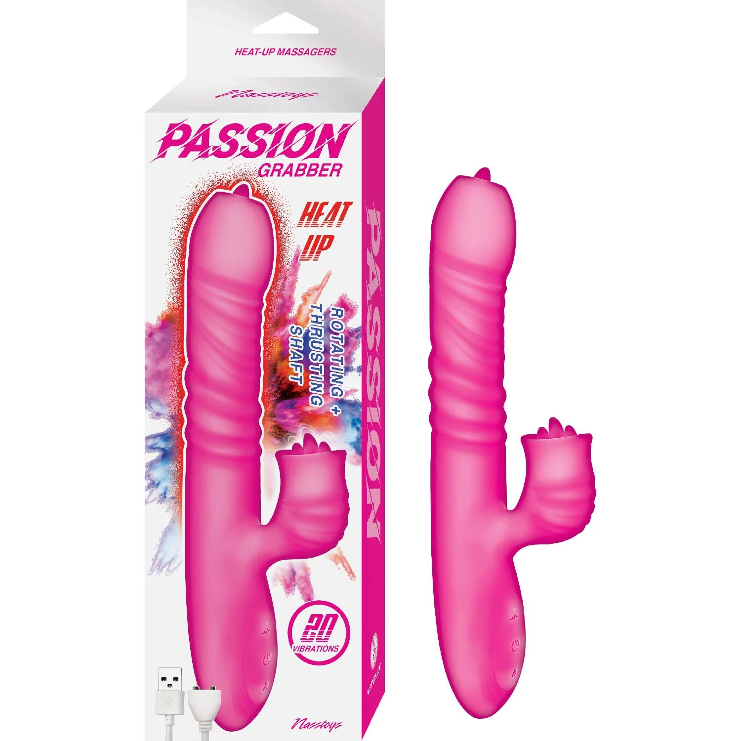 Vibrador Passion Grabber Heat Up - Pink - Image 3