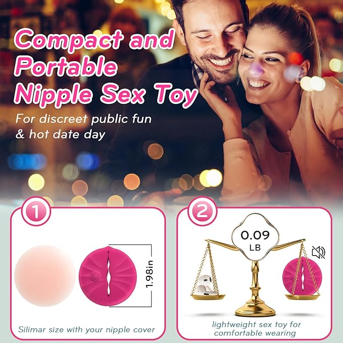 Vibrador Pink Nipple Vibrator Control - Image 5