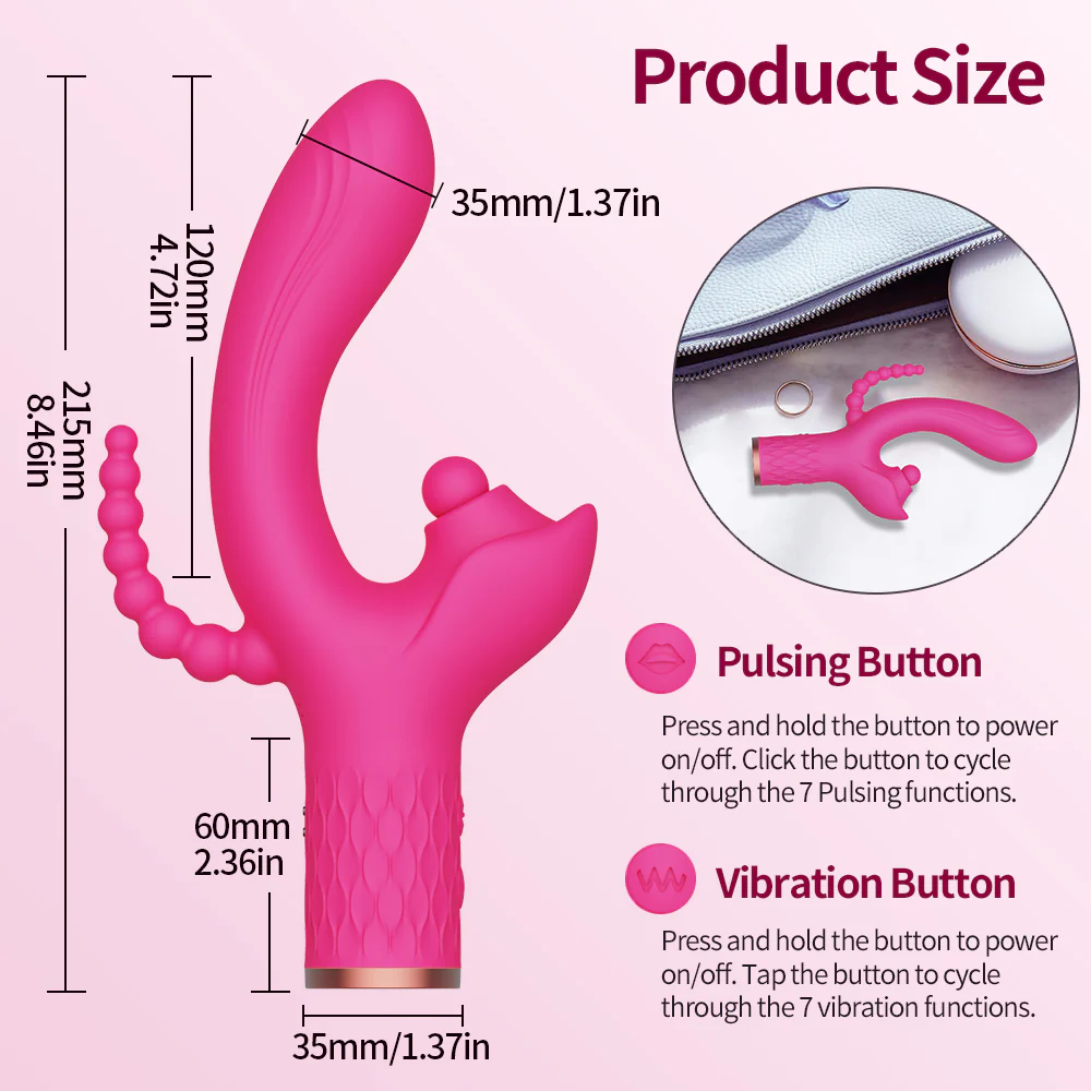 Vibrador Pink Triple Treat - Image 5