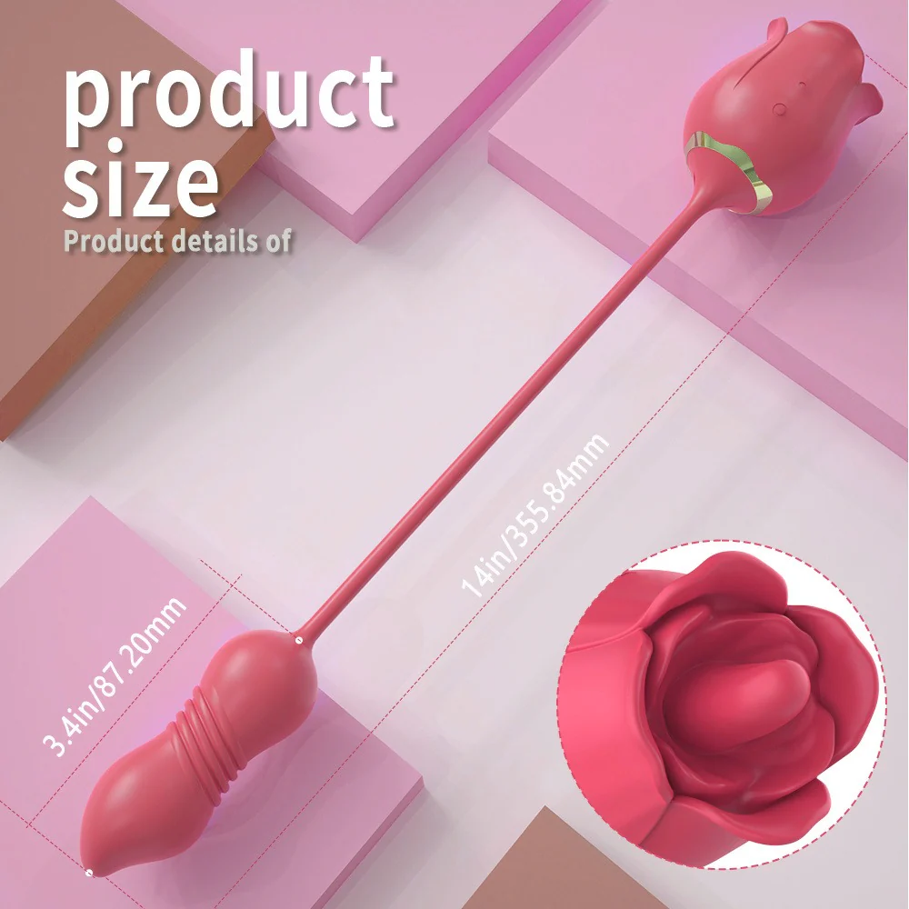 Vibrador Pleasure Rose Thumper - Image 10