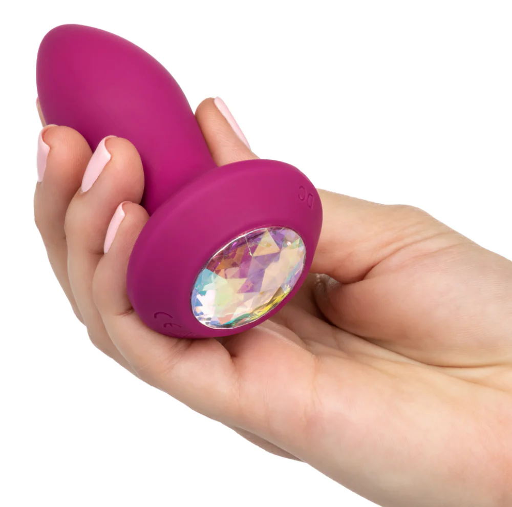 Vibrador Power Gem Petite Vibrating Crystal Probe - Purple - Image 3
