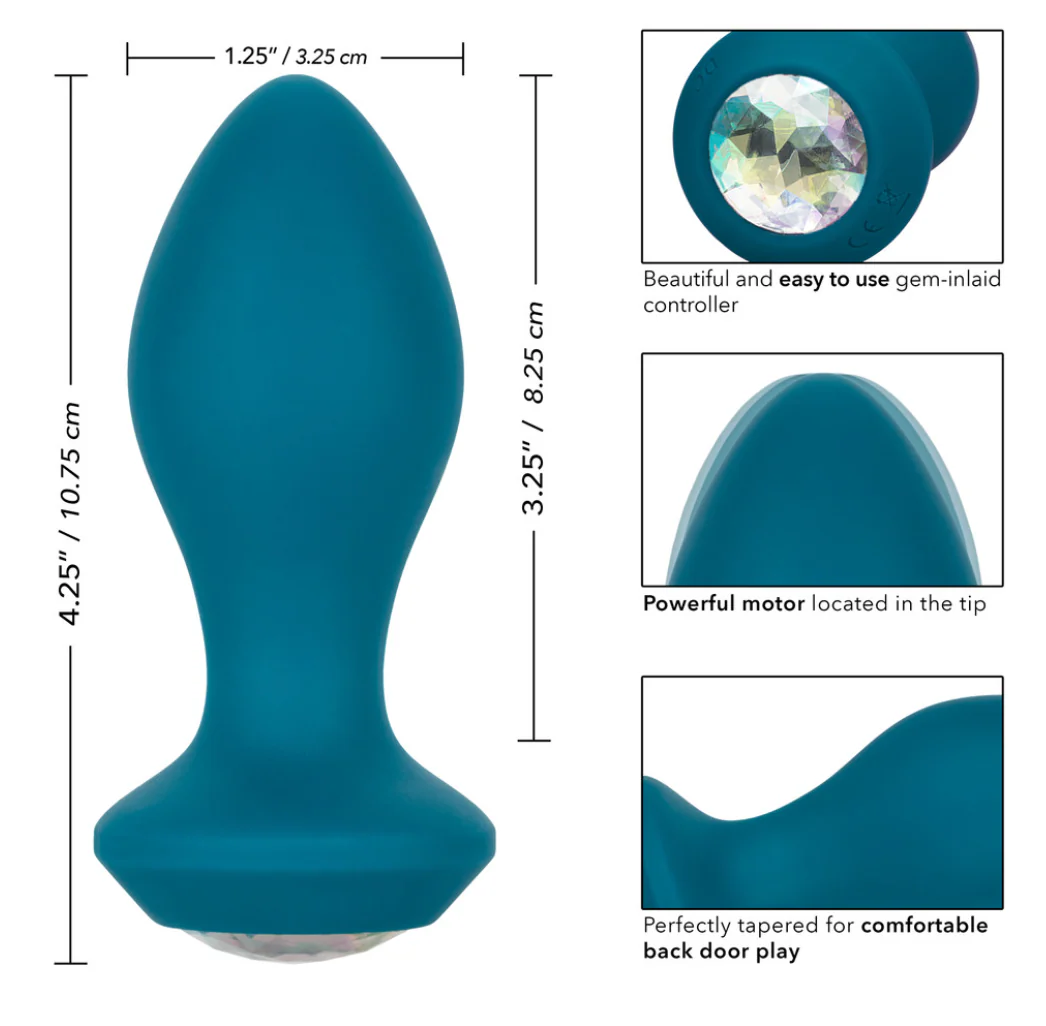 Vibrador Power Gem Vibrating Crystal Probe - Blue - Image 2