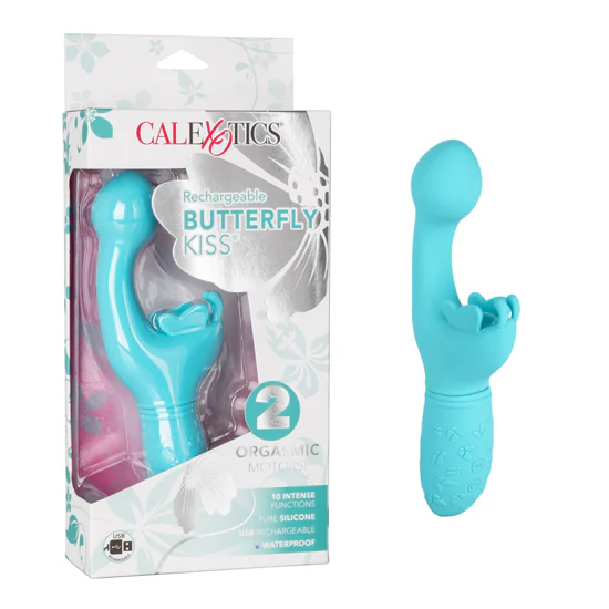 Vibrador Rechargeable Butterfly Kiss - Blue