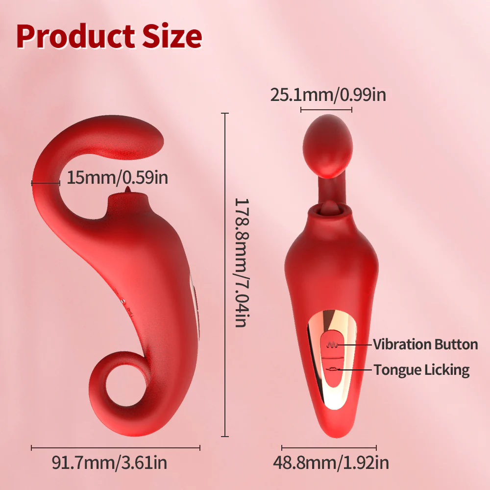 Vibrador Red Smurf Tongue - Image 2