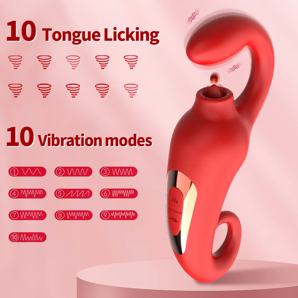 Vibrador Red Smurf Tongue - Image 3