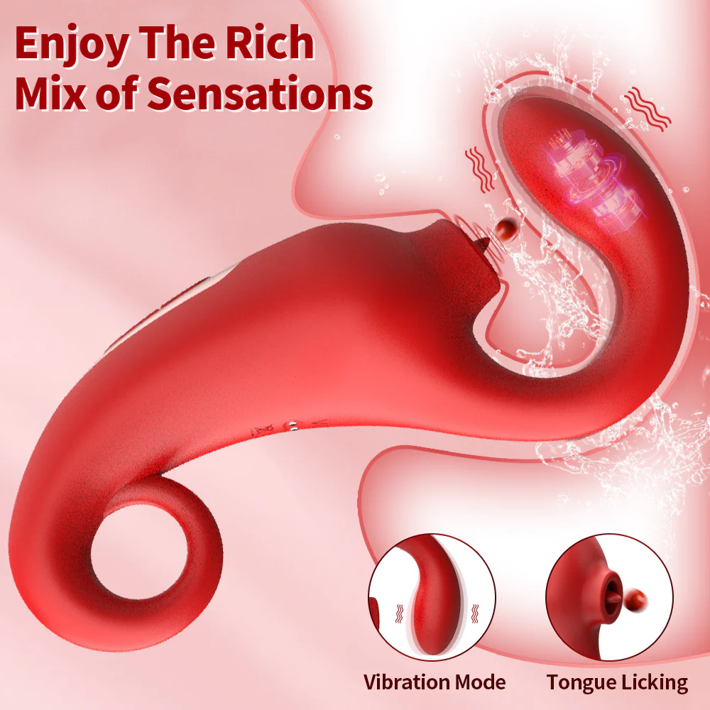 Vibrador Red Smurf Tongue - Image 4