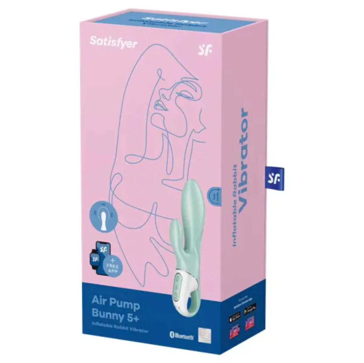 Vibrador Satisfyer Air Pump Bunny 5+-Mint - Image 4
