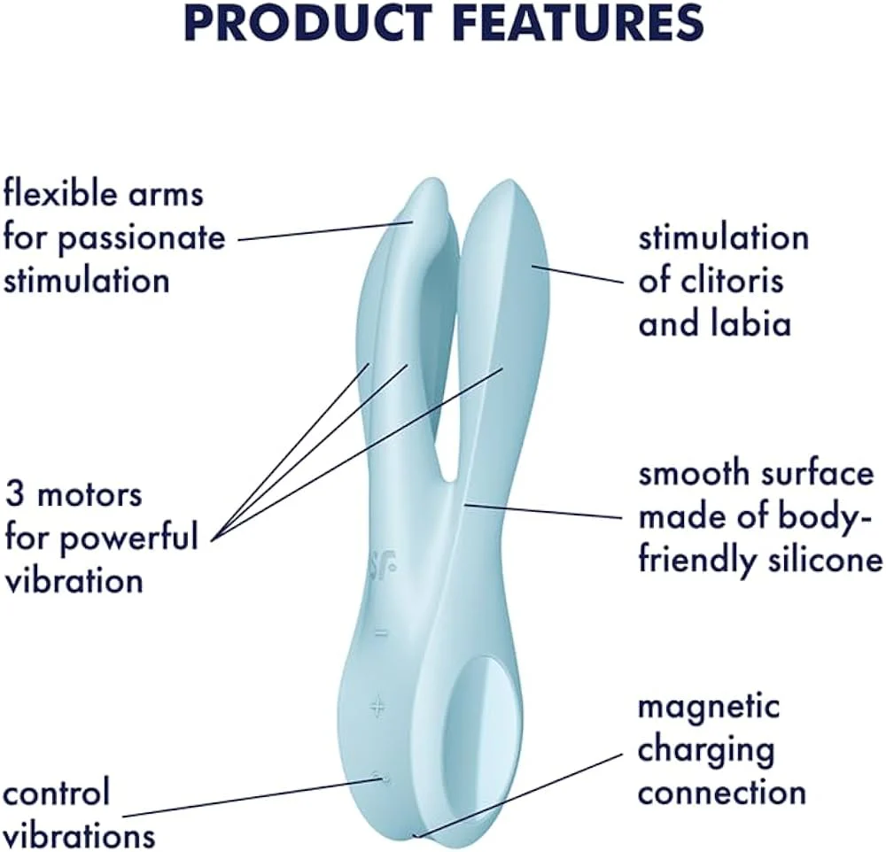 Vibrador Satisfyer Threesome 1 - Blue - Image 3