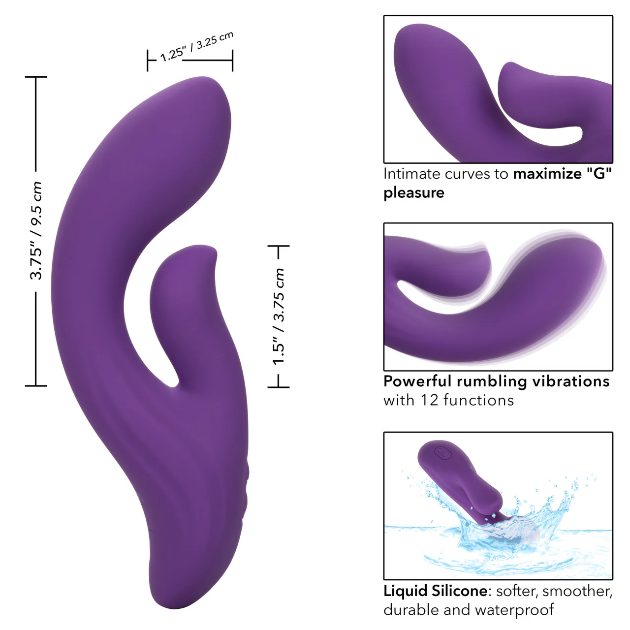 Vibrador  Stella™ Liquid Silicone Dual Pleaser - Image 4