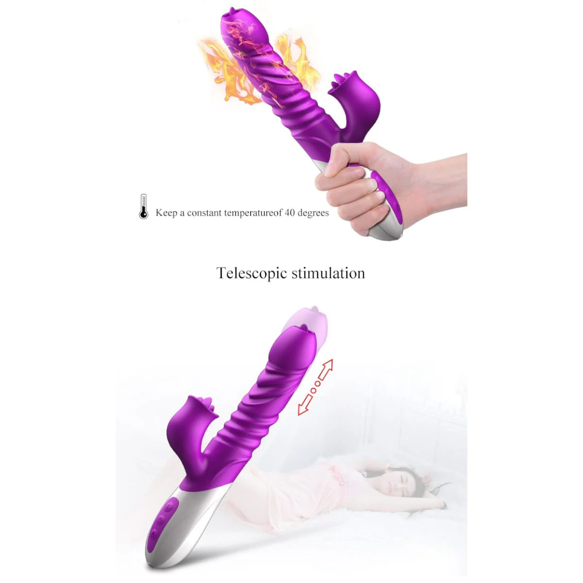 Vibrador Thrusting Licking Fox T10 - Image 10