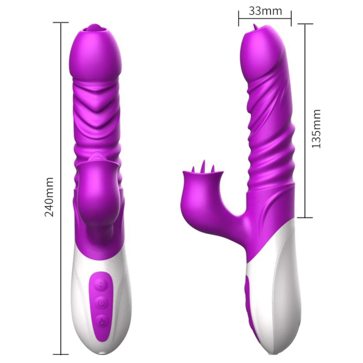 Vibrador Thrusting Licking Fox T10 - Image 5